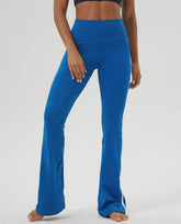 Side Stripe High Waist Fitness Flare Pants