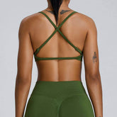 Seamless Sports Bra with Adjustable Straps