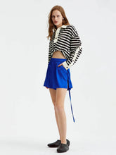 Striped Long Sleeve Casual Polo Shirt