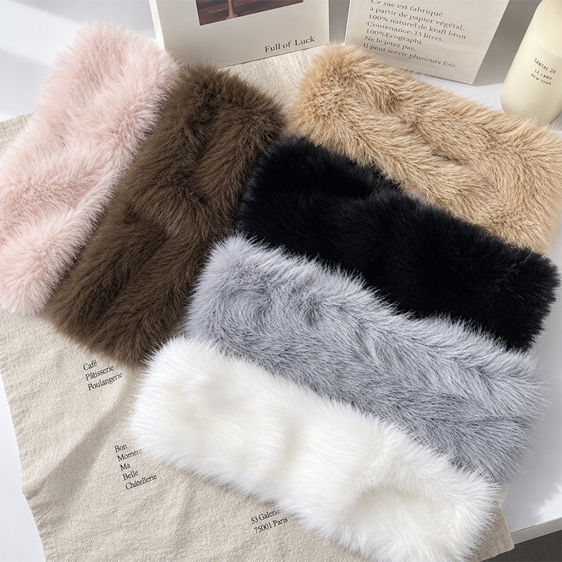 Faux Fur Elastic Ear Warmer Head Band