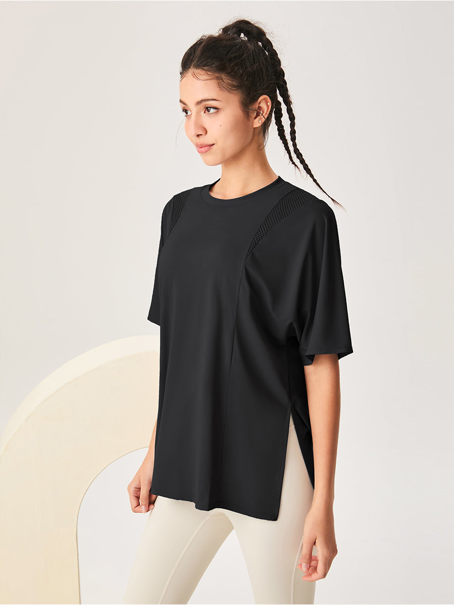Mesh Short Sleeved Sports Loose T-Shirt