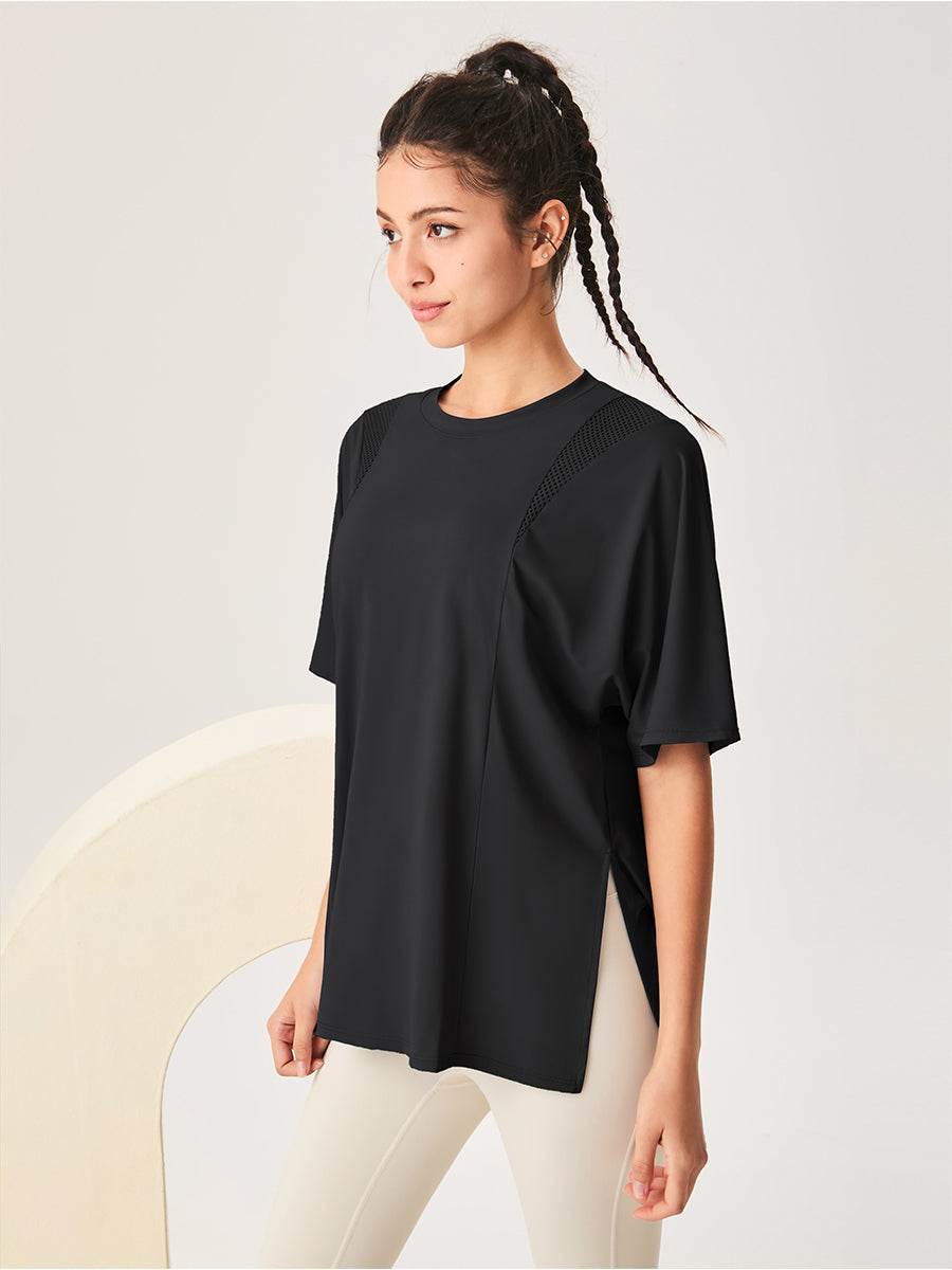 Mesh Short Sleeved Sports Loose T-Shirt