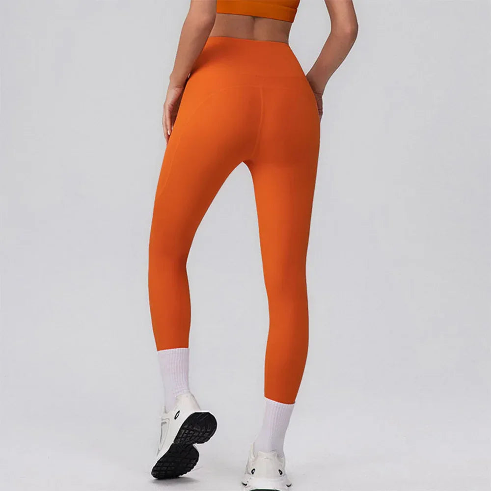 V Cross High Waist Butt Lifting Workout Leggings -
