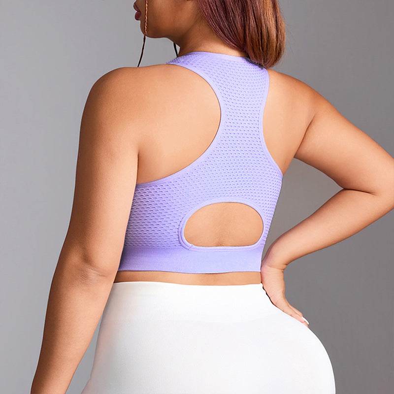 Racerback Sports Bra Yoga Crop Top