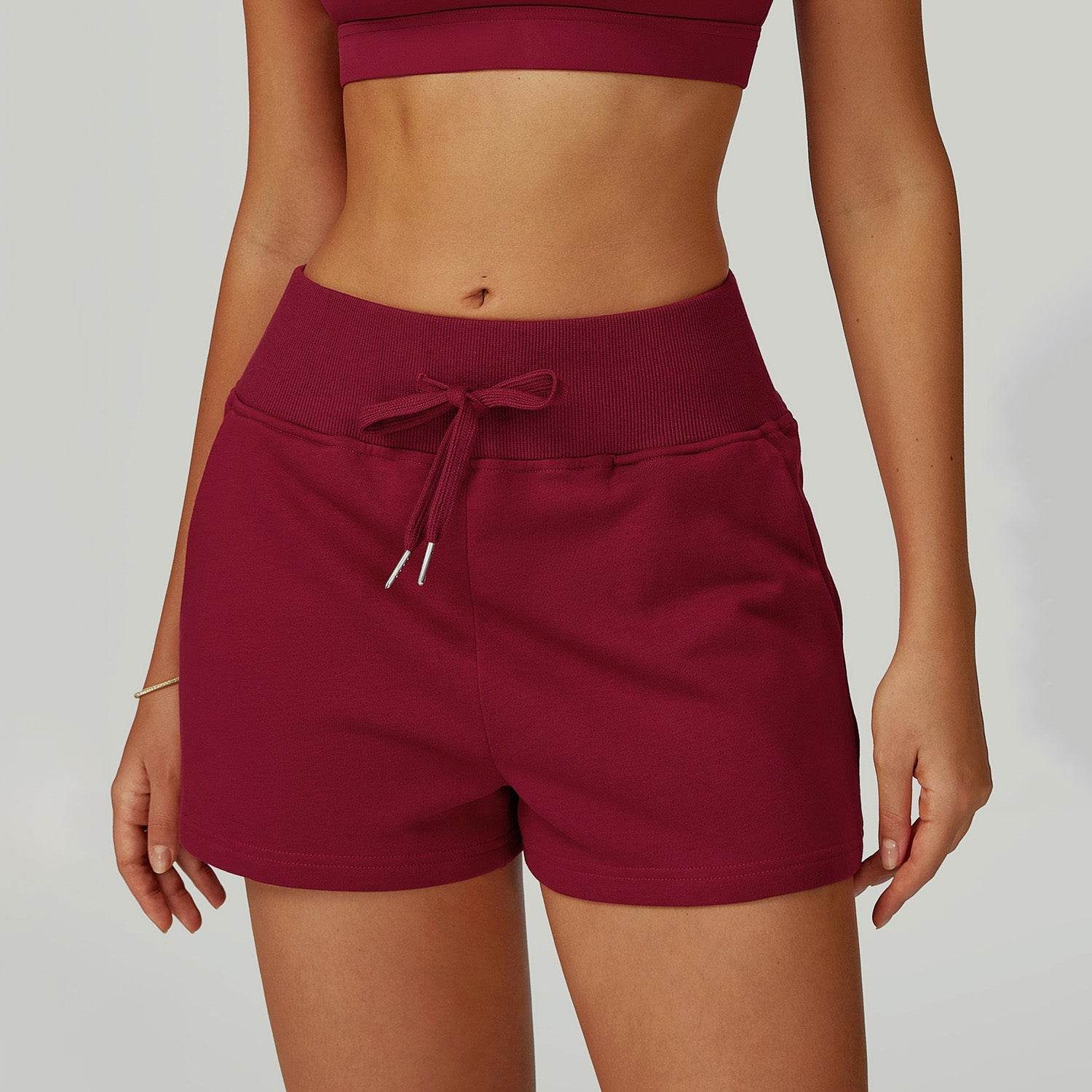 Sweat Shorts with Pockets Drawstring Casual Lounge Short