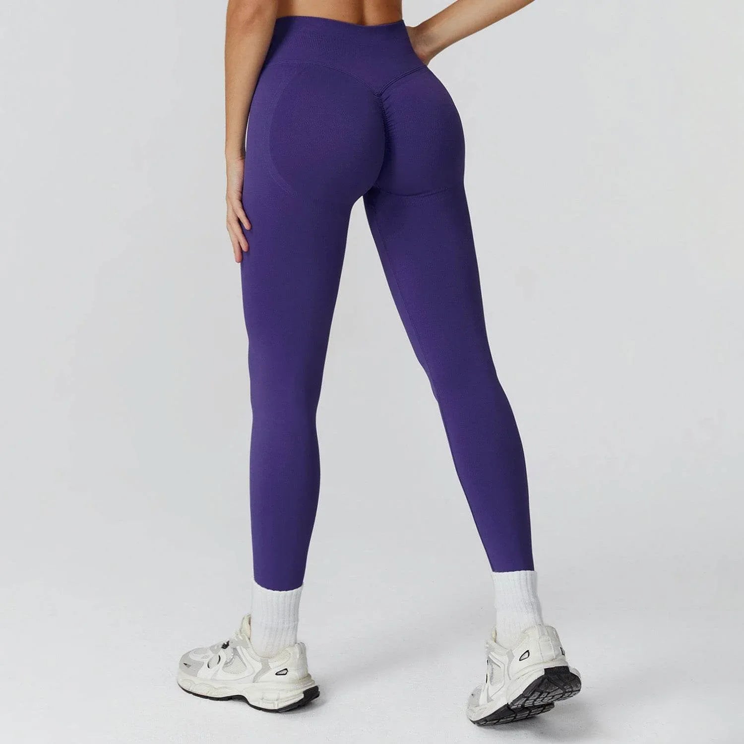 High Waist Workout Leggings Tummy Biker Pants -