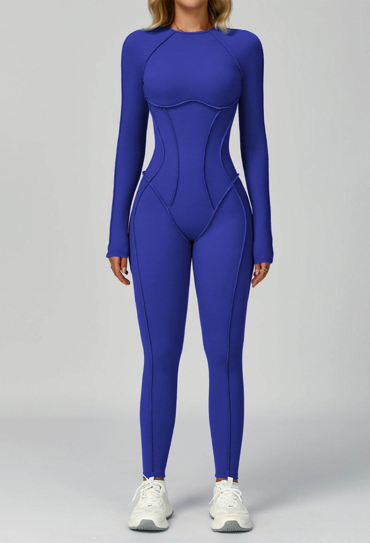 Long Sleeve Backless Yoga One Piece Jumpsuits