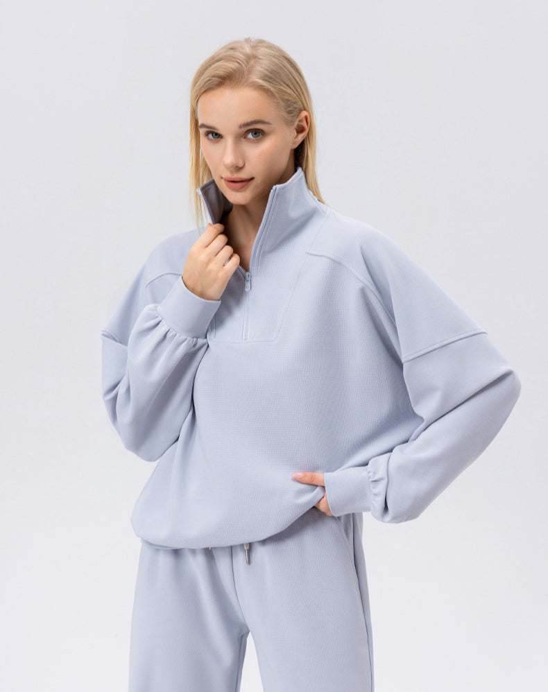 Zip Workout Hoodless Sweatshirt