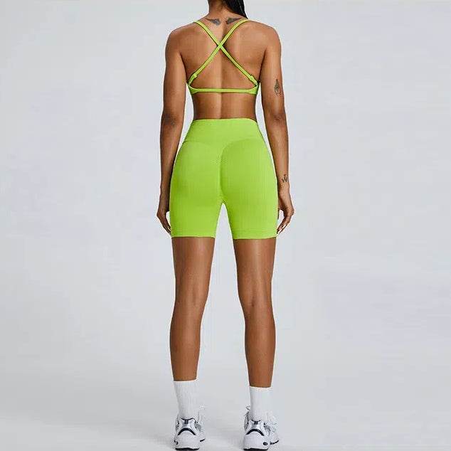 Seamless Sports Bra with Adjustable Straps