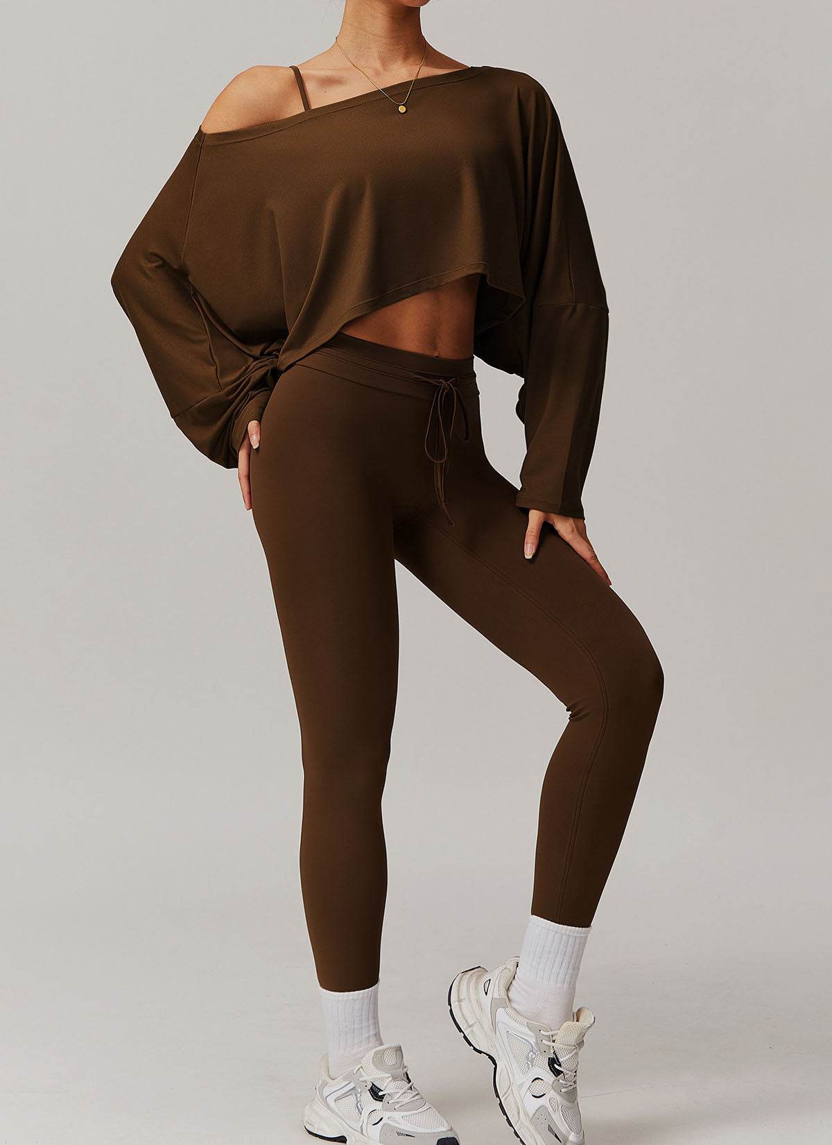 Sports Sets with Long Sleeve T-Shirts and Leggings
