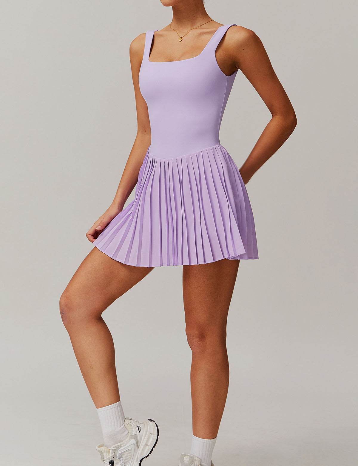 One Piece Tennis Dress With Inside Shorts and Pockets