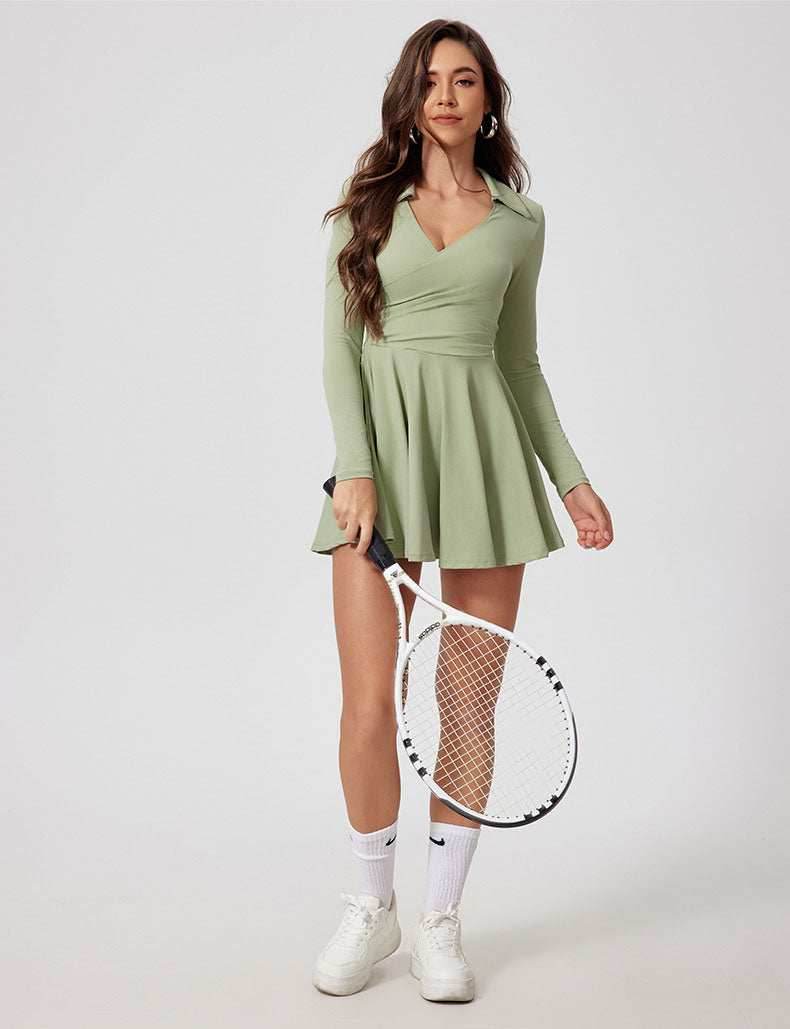 Long Sleeve Athletic Dress -