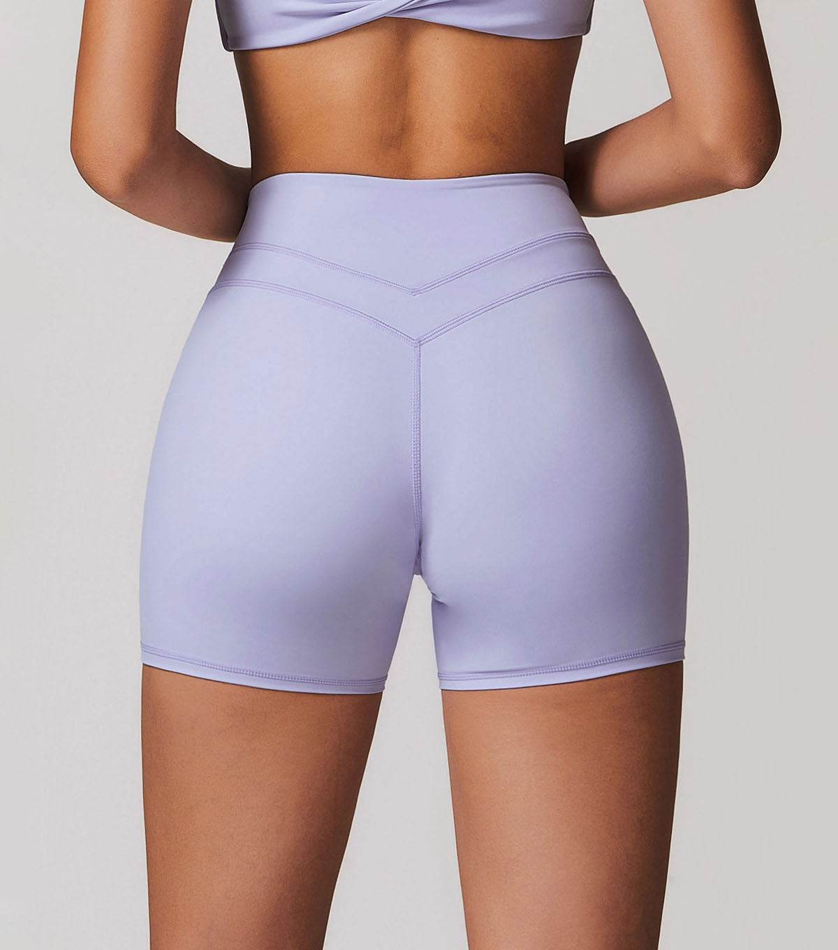 High Waist Elastic Tight Fitness Shorts