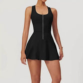 Sleeveless Tennis Dress with Built in Shorts and Padded Bra