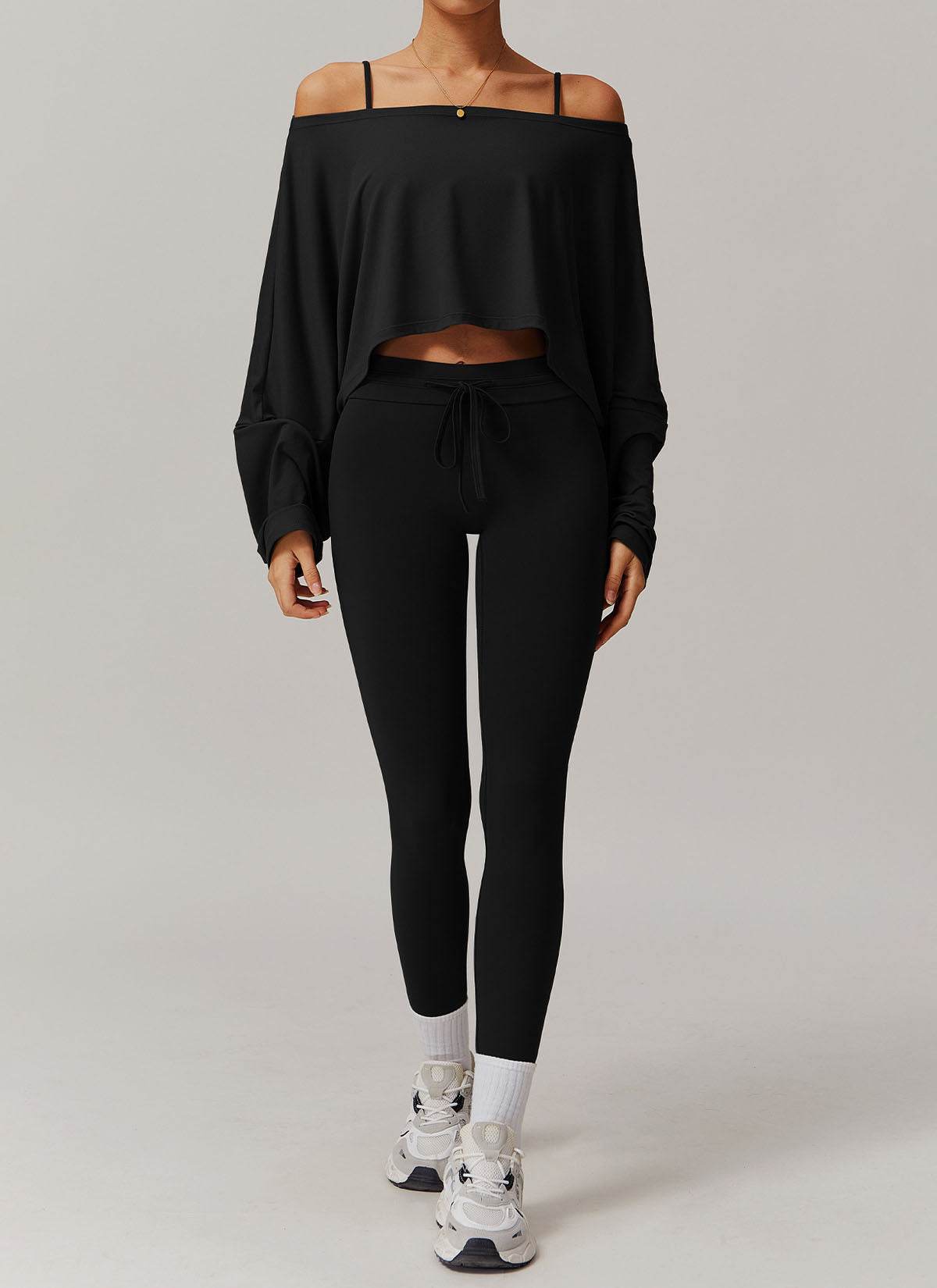 Sports Sets with Long Sleeve T-Shirts and Leggings