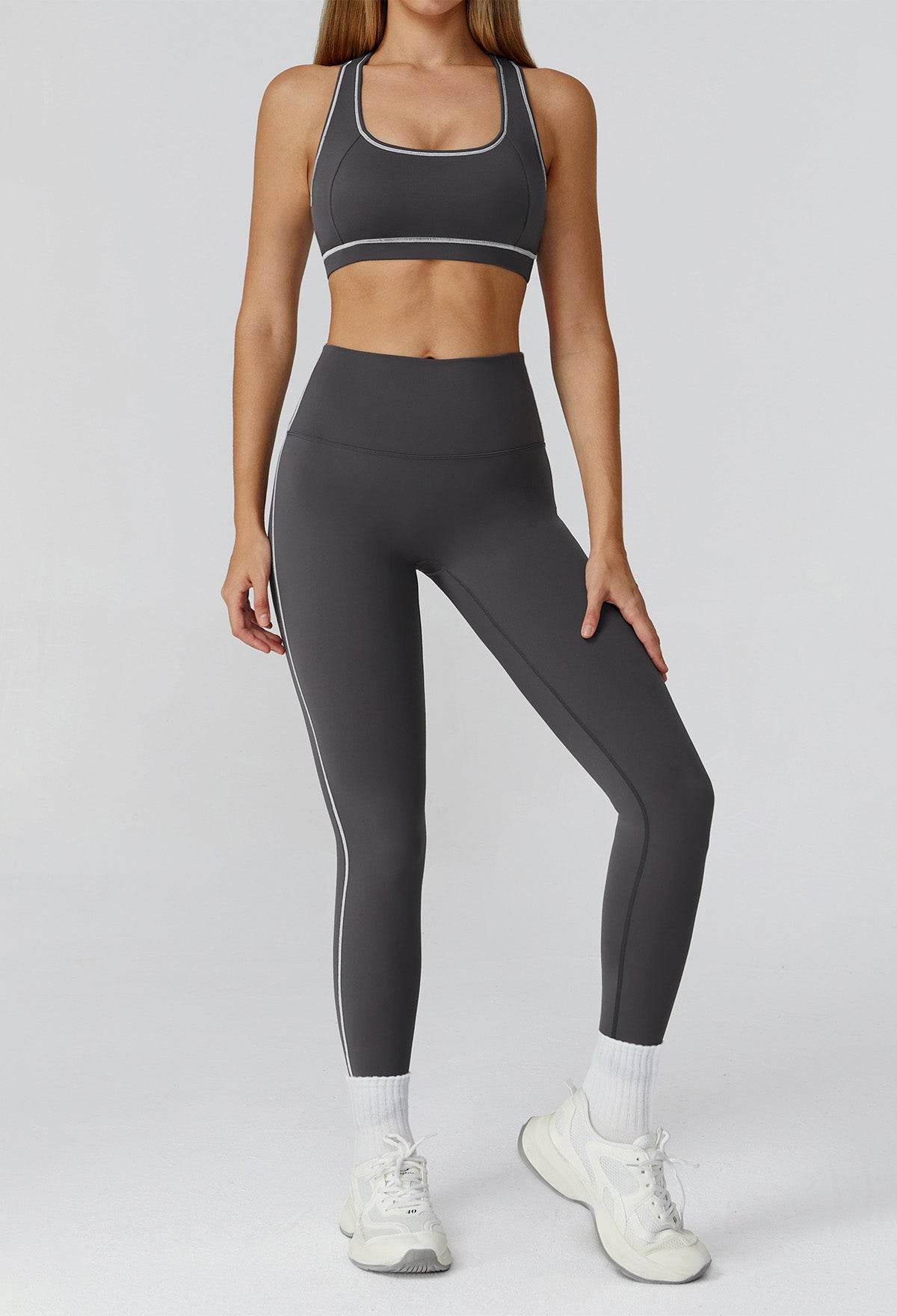 Athletic Wear with Racerback Sports Bra and Legging