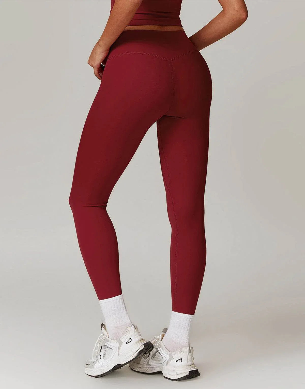 No Front Seam High Waist Sports Leggings -