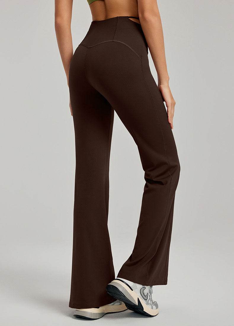 High Waist Athletic Flare Pants Yoga Trousers