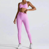 Cross Back Sports Bra with Adjustable Strap
