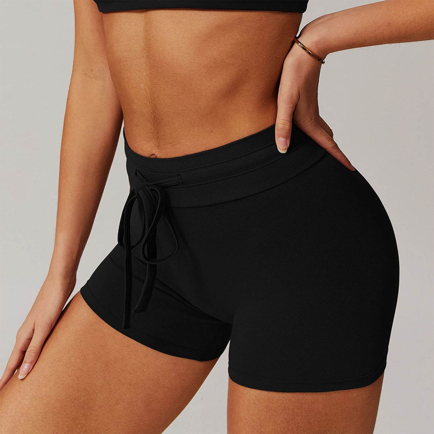 High Waisted Tight Sports Shorts
