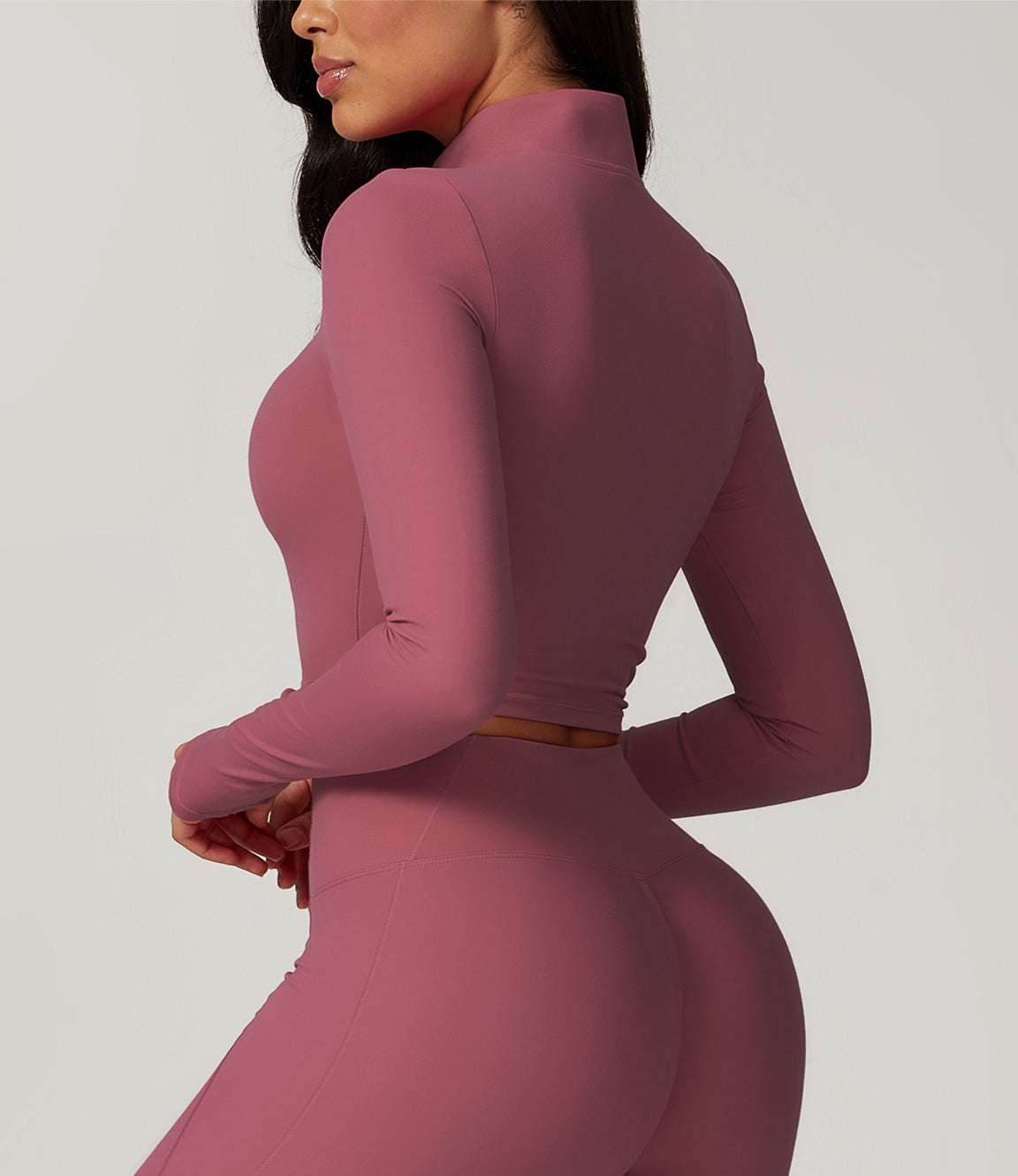 Zipper Yoga Long Sleeve T-Shirt