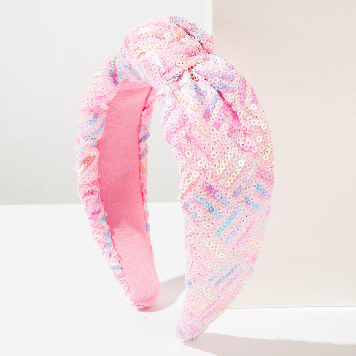 Sequin Knotted Headband Glitter Hair Accessories