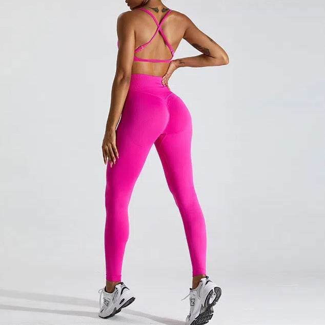 Seamless Sports Bra with Adjustable Straps