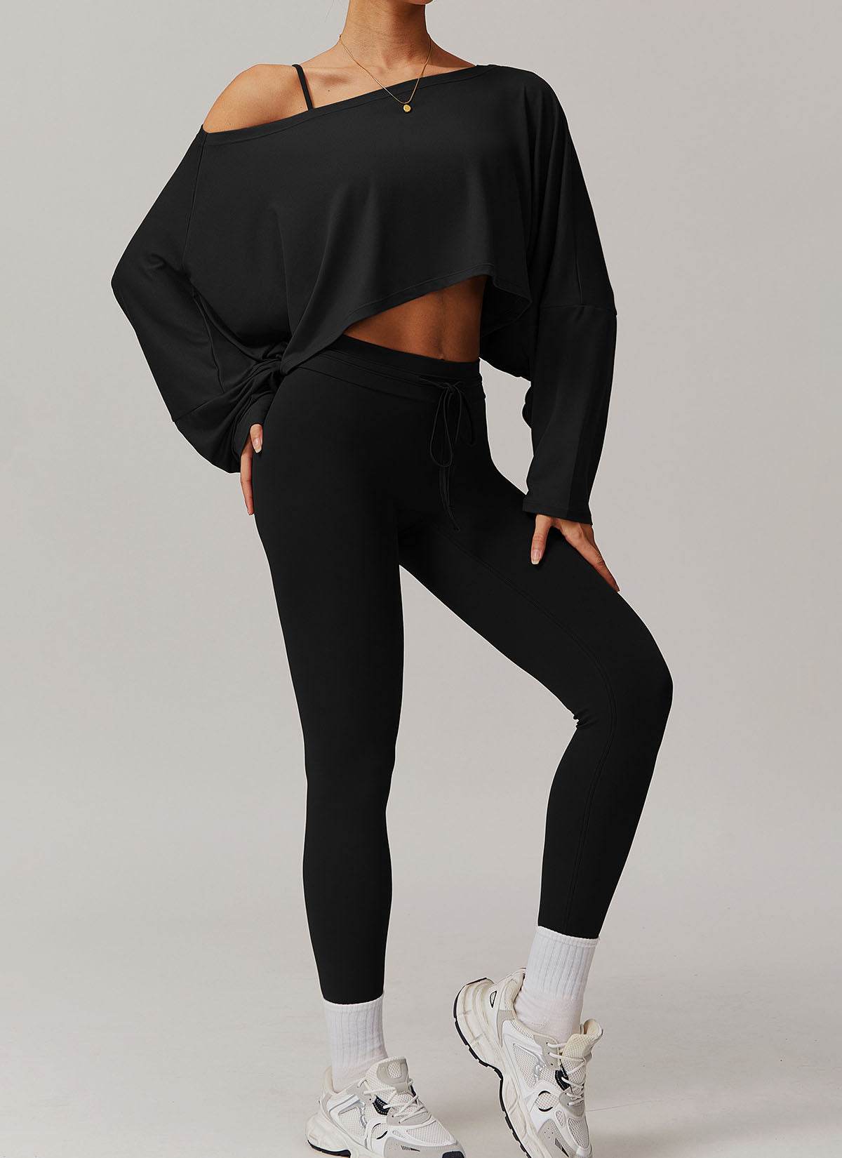 Sports Sets with Long Sleeve T-Shirts and Leggings