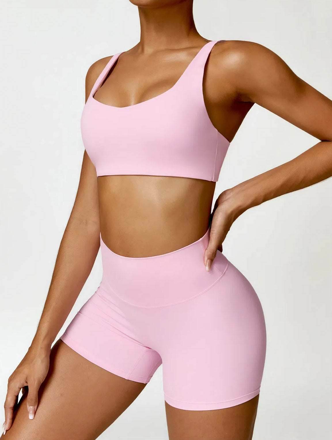 Fitness Clothing Yoga Set With Bra and Shorts