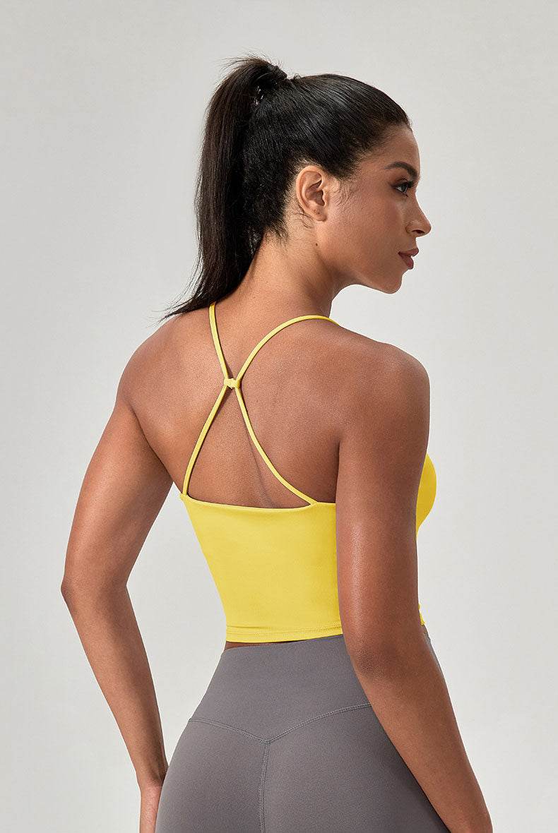 Asymmetrical Triangle Hem Sport Tank Top