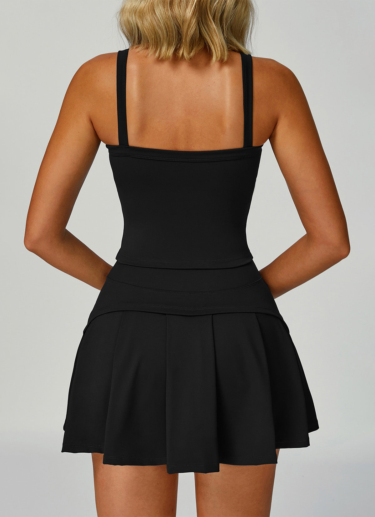 Wide Shoulder Straps Sport Tank Top with Removable Chest Pad