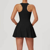 Sleeveless Tennis Dress with Built in Shorts and Padded Bra