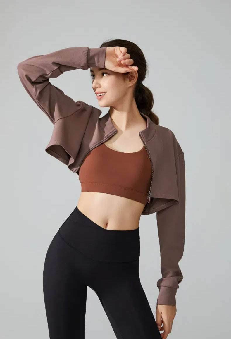 Short Loose Yoga Jacket