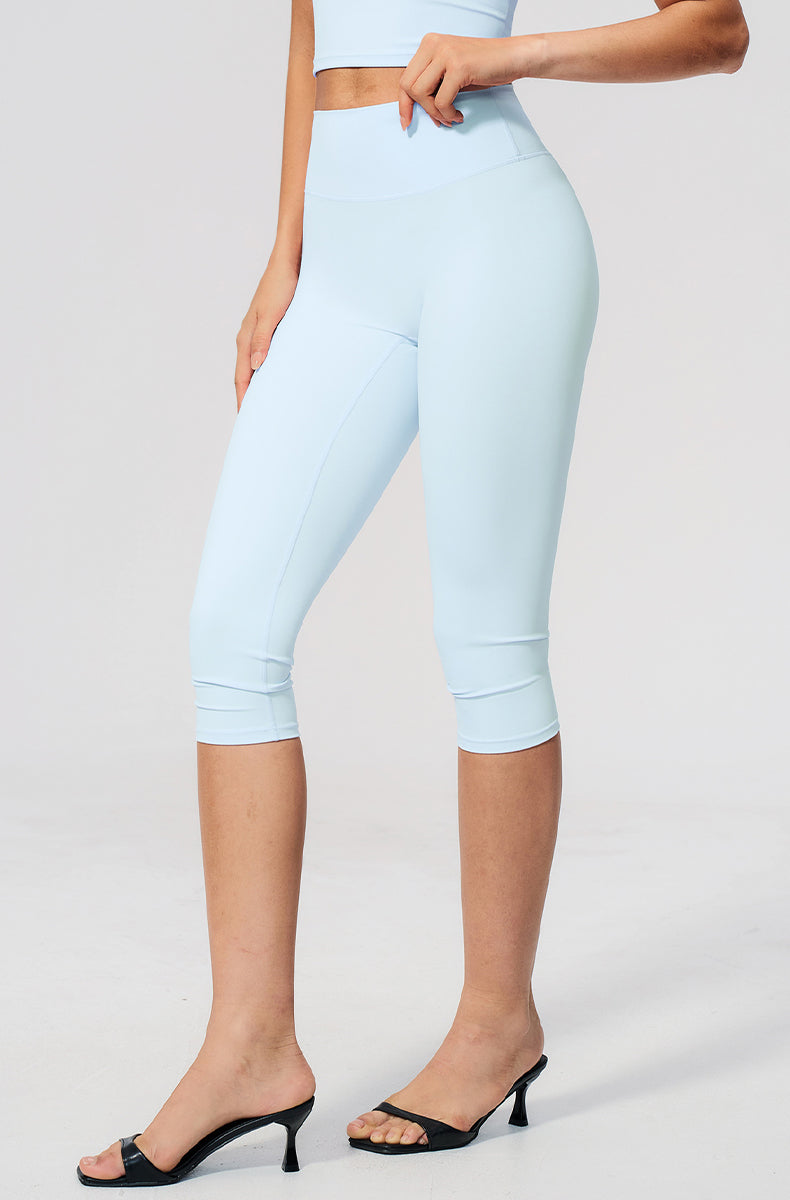 Tummy Control High Waisted Capri Yoga Leggings