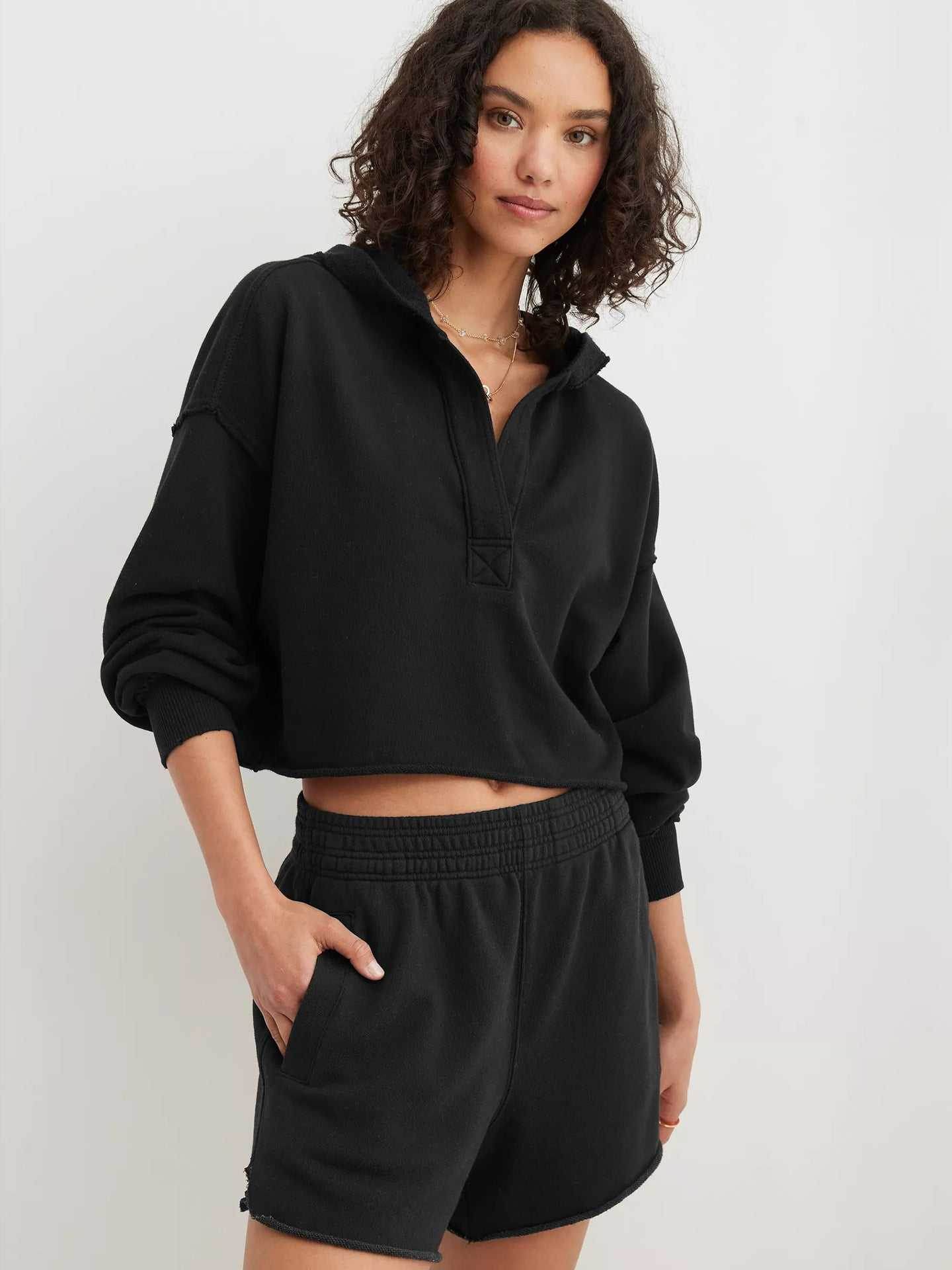 Long Sleeve Hooded Pullover Sweatshirt