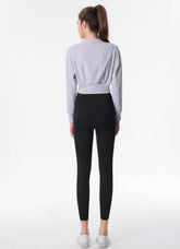 Ribbed Crop Workout Jacket