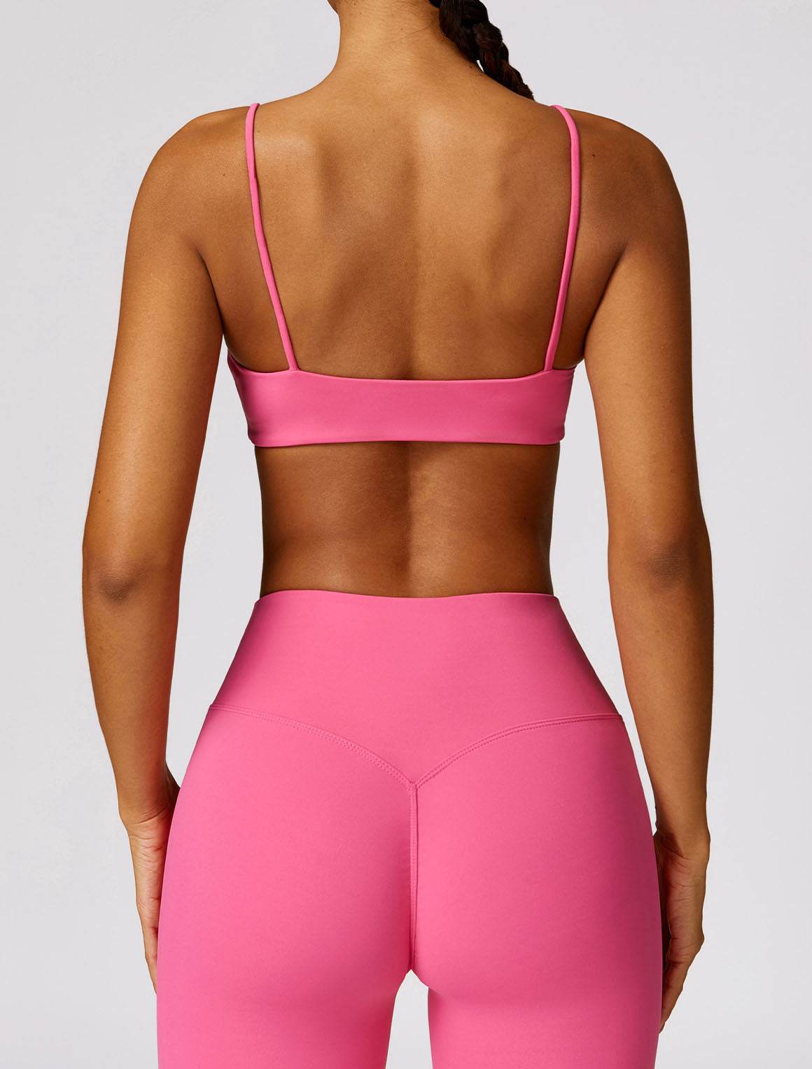 Thin Strap Square Collar Yoga Bra