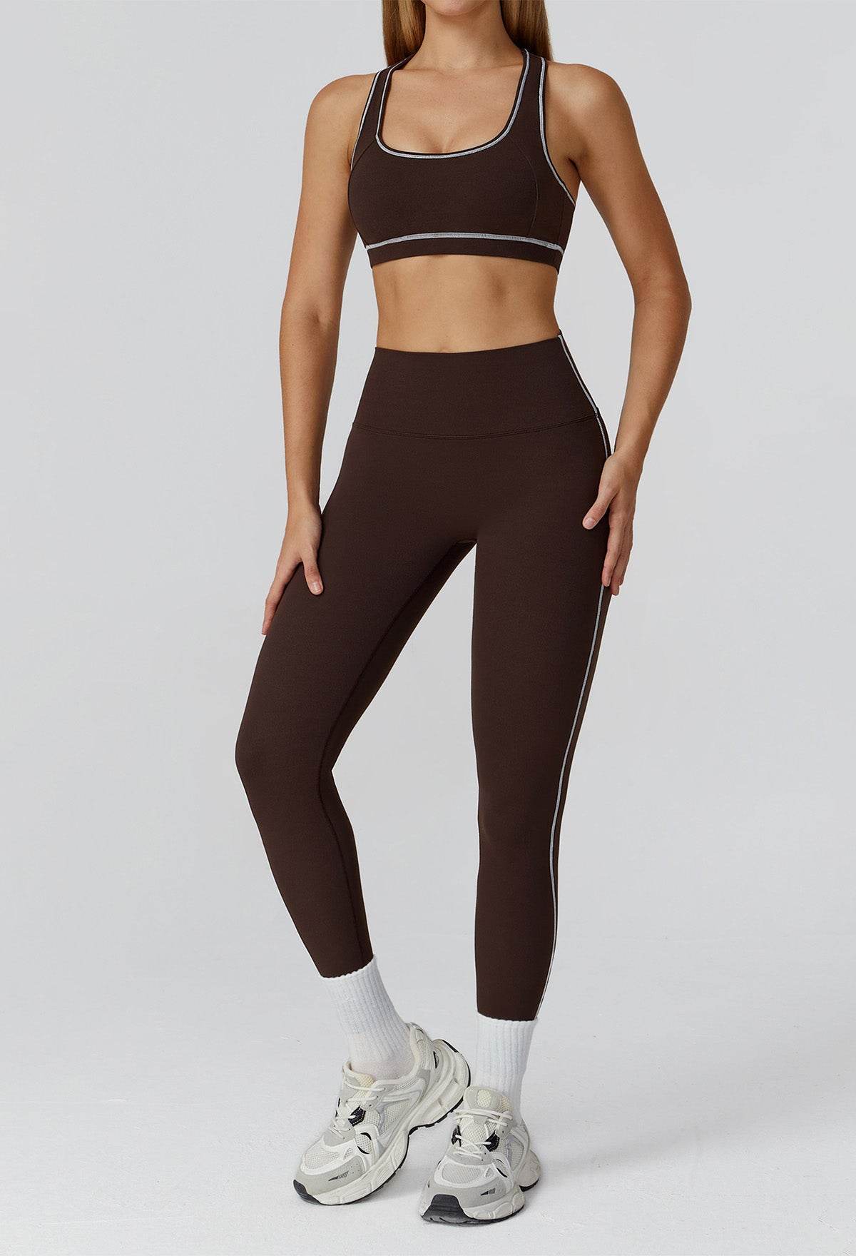 Athletic Wear with Racerback Sports Bra and Legging