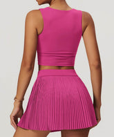 Low Square Neck Cropped Yoga Tank Top