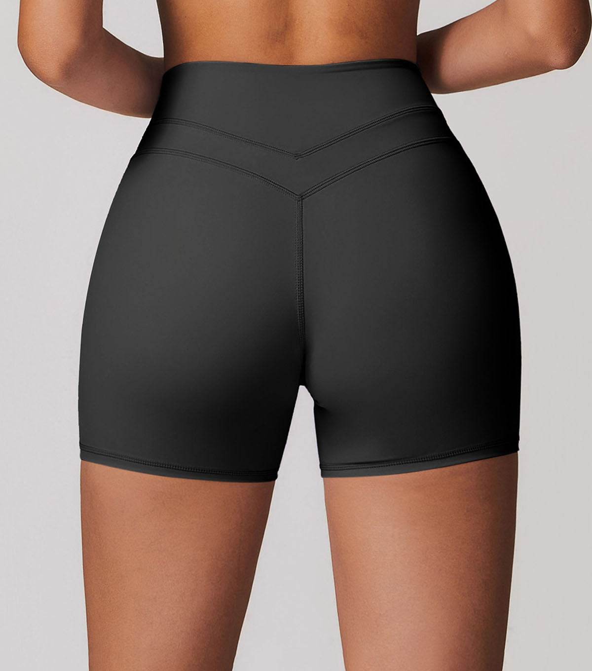High Waist Elastic Tight Fitness Shorts