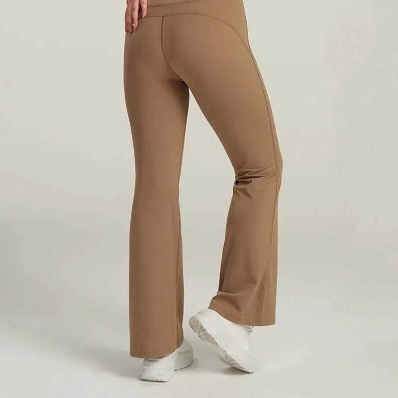 High Waist Flared Sports Pants