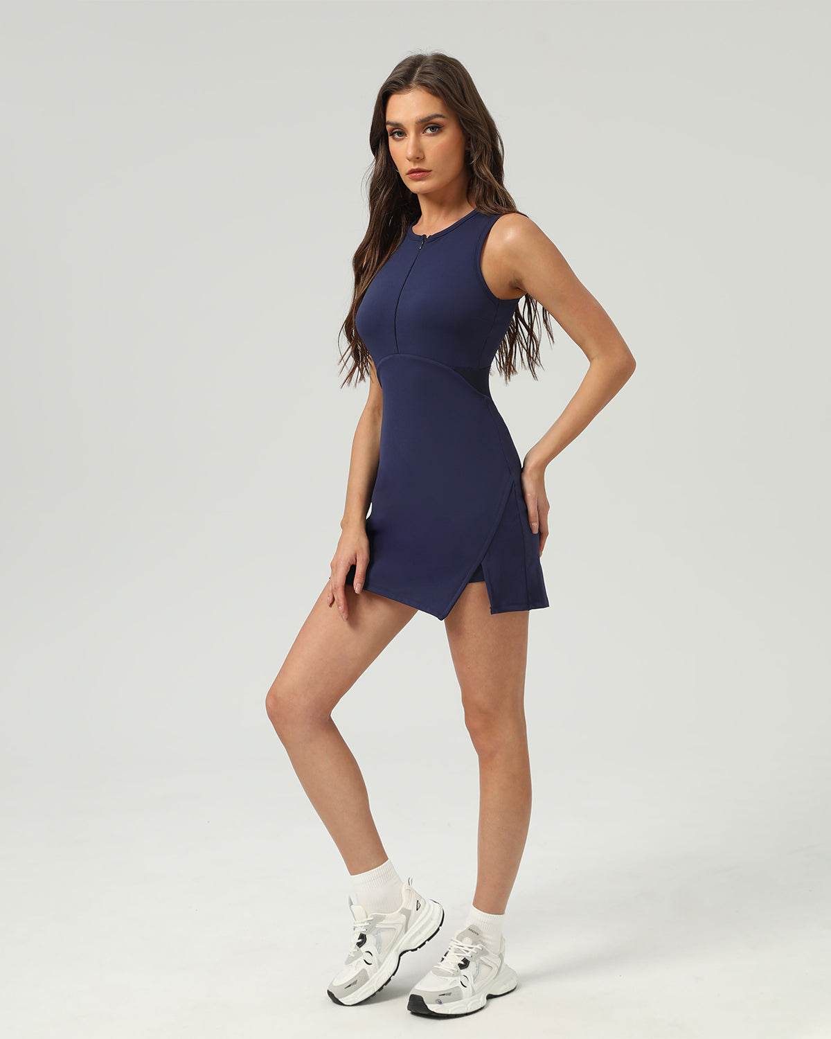 Sleeveless Tennis Athletic Dress with Short