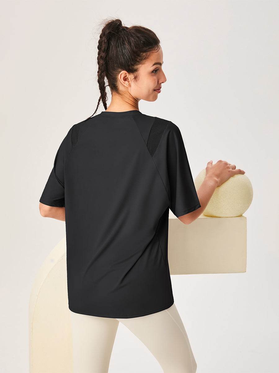 Mesh Short Sleeved Sports Loose T-Shirt