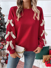 Red Bow Crew Sweatshirt