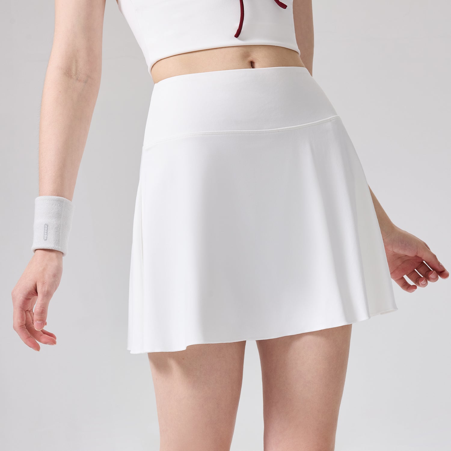 High Waist Golf Tennis Skirts with Built-in Short and Pocket -