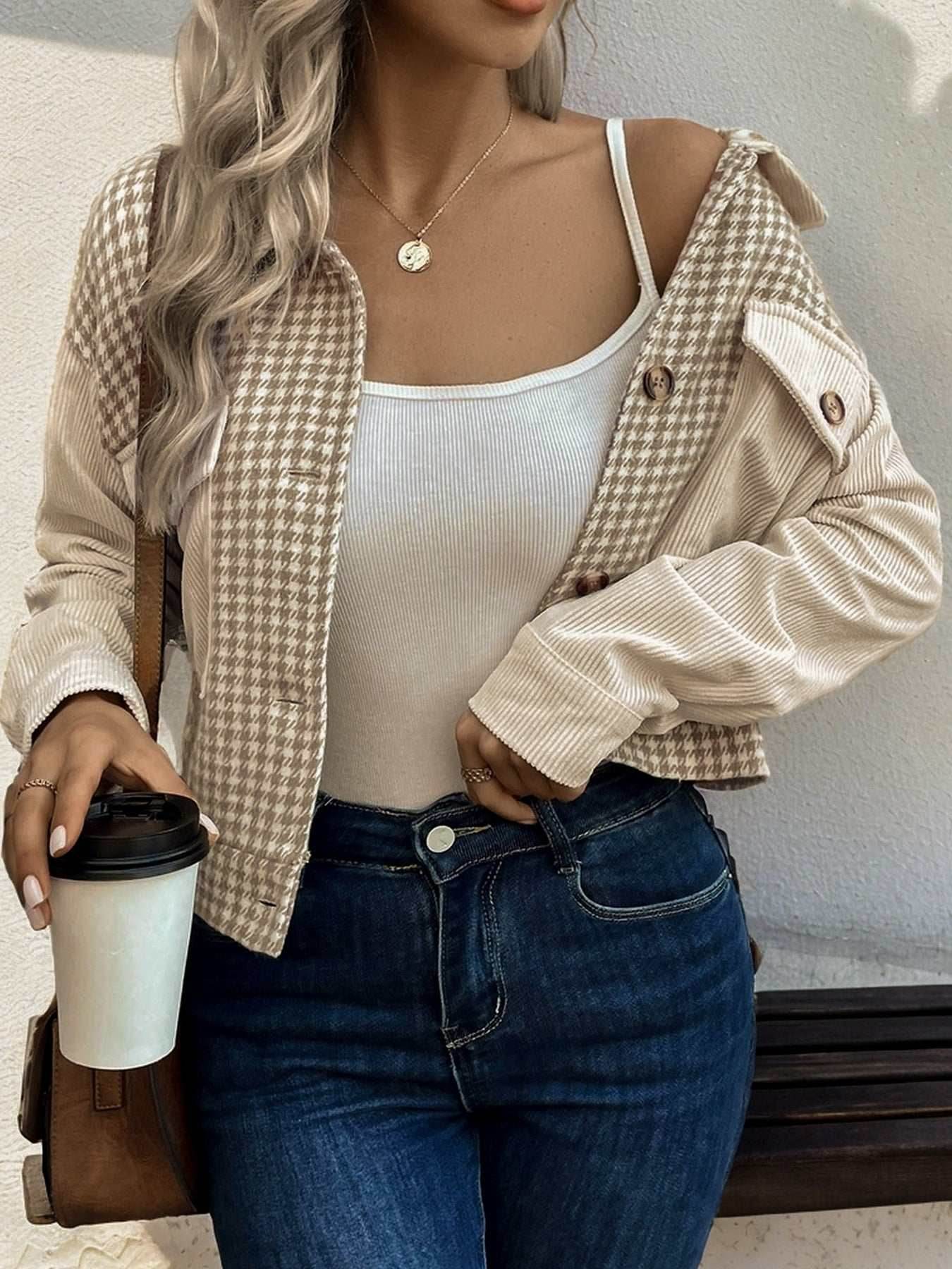 Cropped Corduroy Jackets
