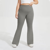 Plus Size High Waist Flared Yoga Pants