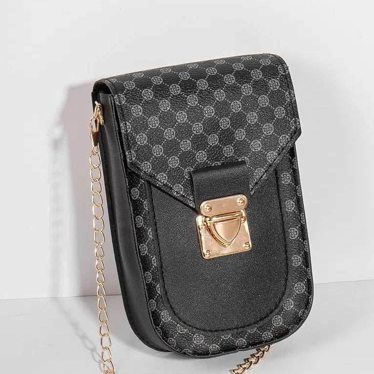 Geometric Pattern Crossbody Phone Bag