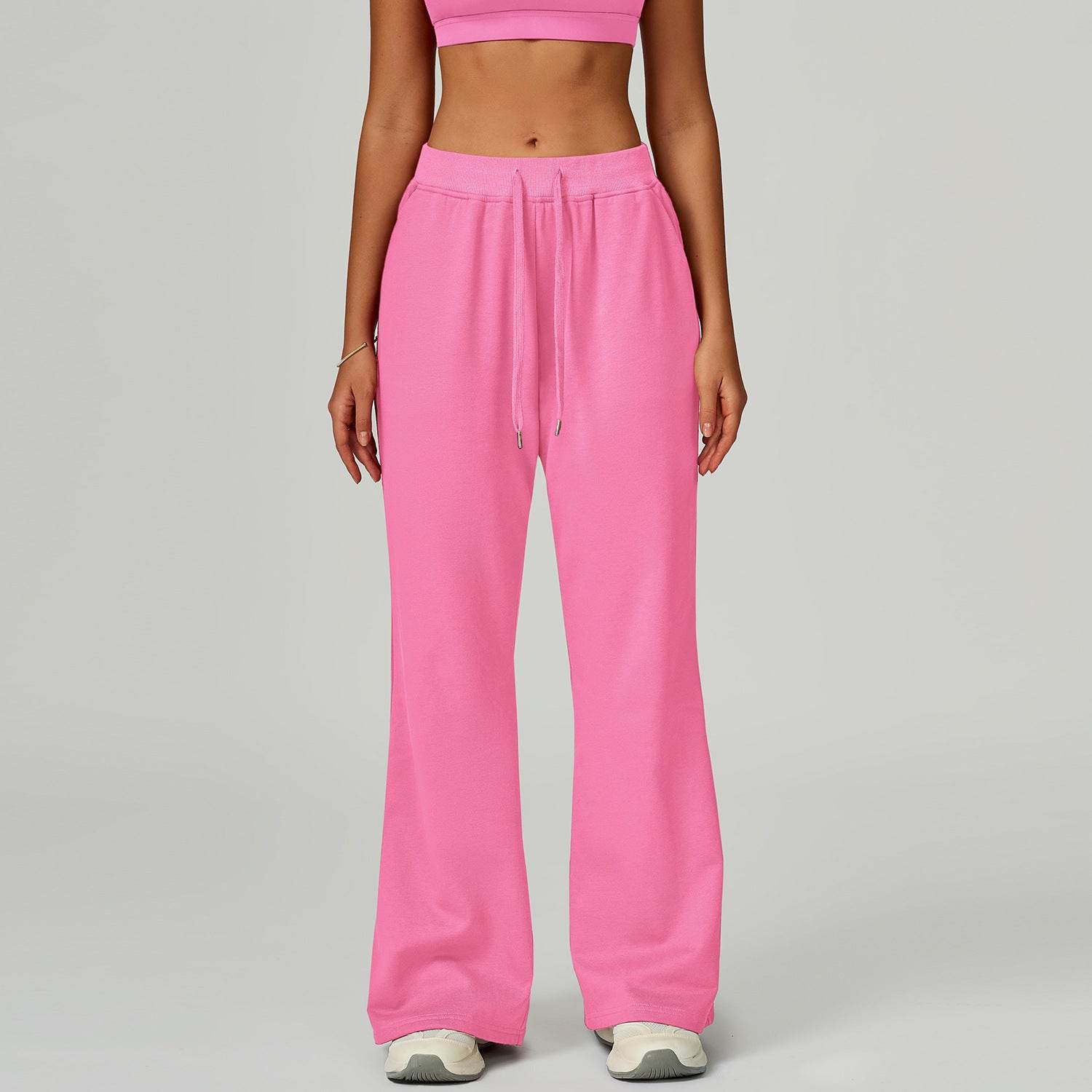 Drawstring Lounge Pants Straight Leg Joggers Trouser