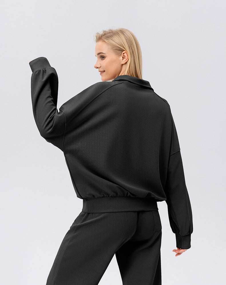 Zip Workout Hoodless Sweatshirt